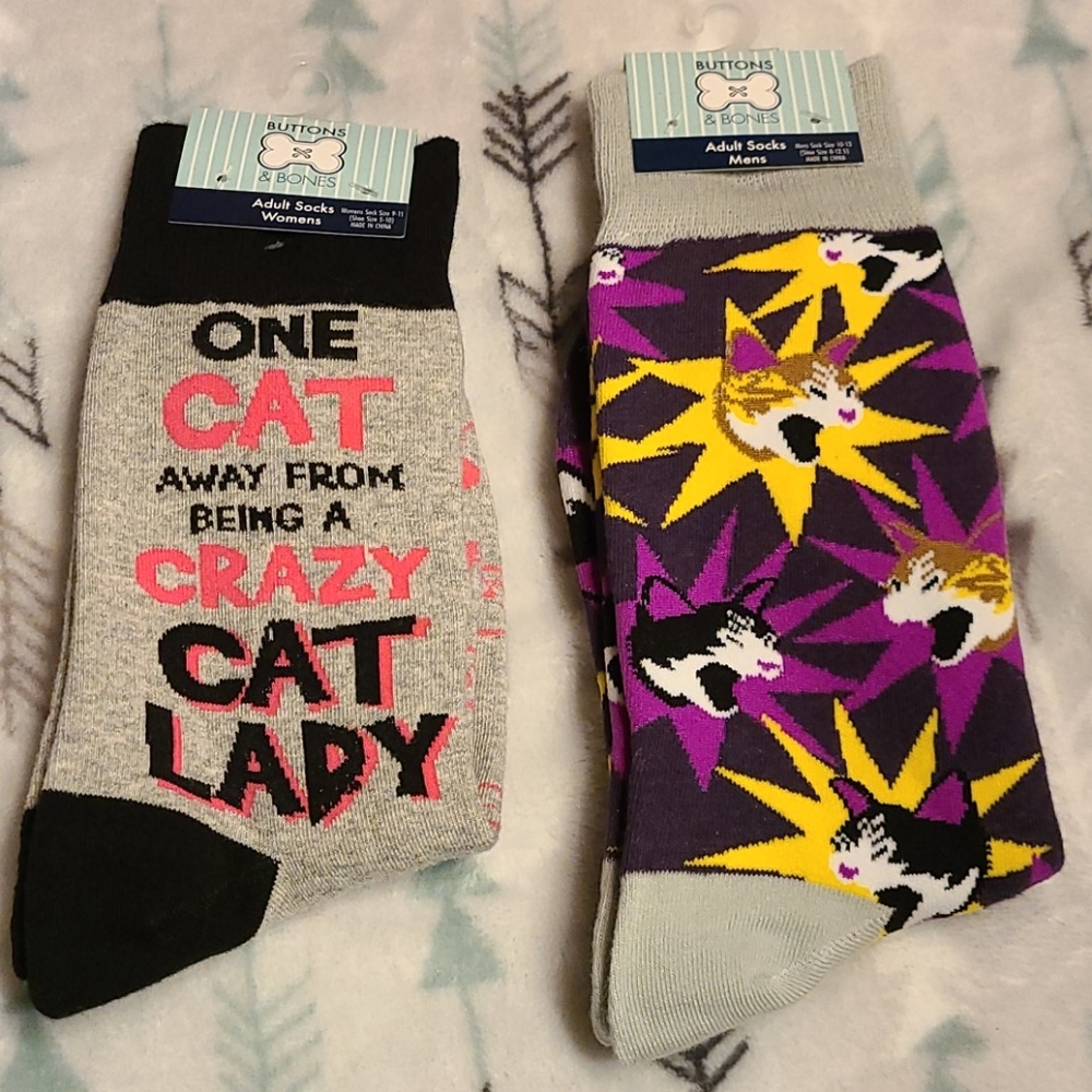NWT cat lady socks sock bundle
